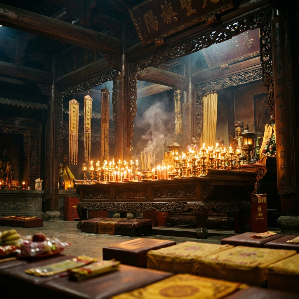 Temple Lighting Background
